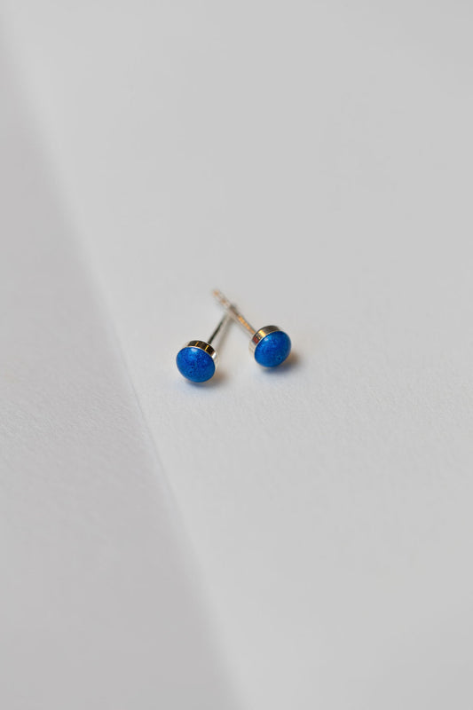 Sapphire Blue Sterling Silver Earrings