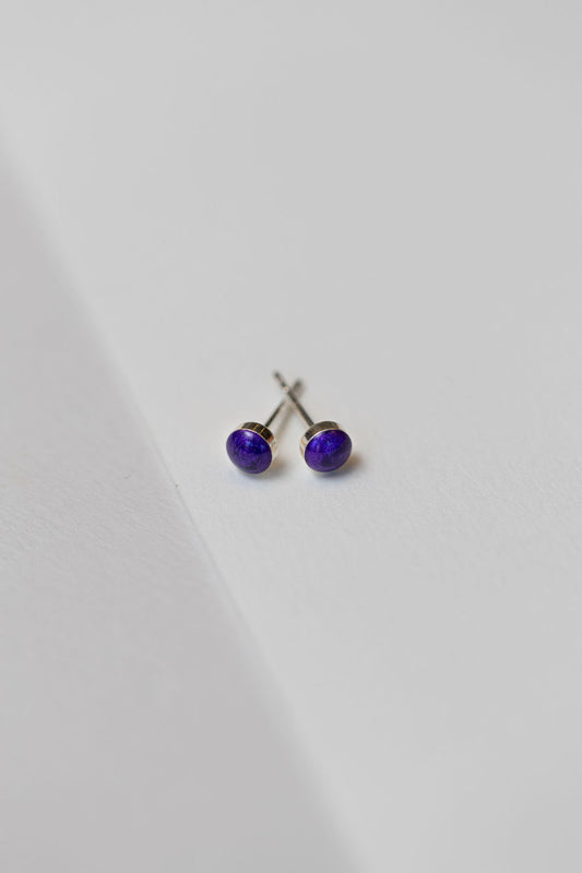 Indigo Shimmer - Sterling Silver Earrings