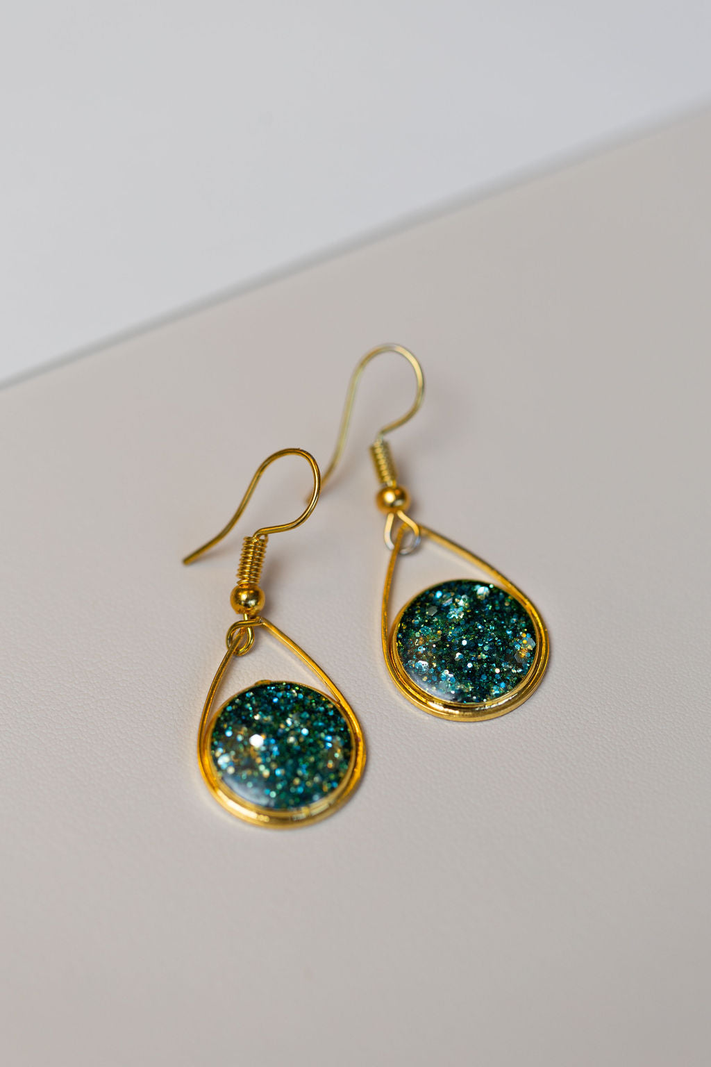 Evie - Gold tear drop earrings