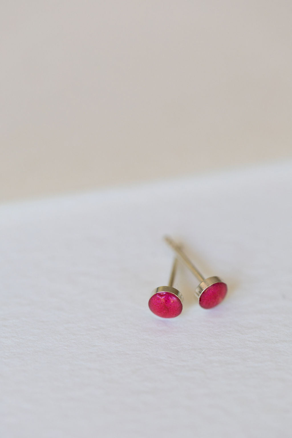 Raspberry Sterling Silver earrings