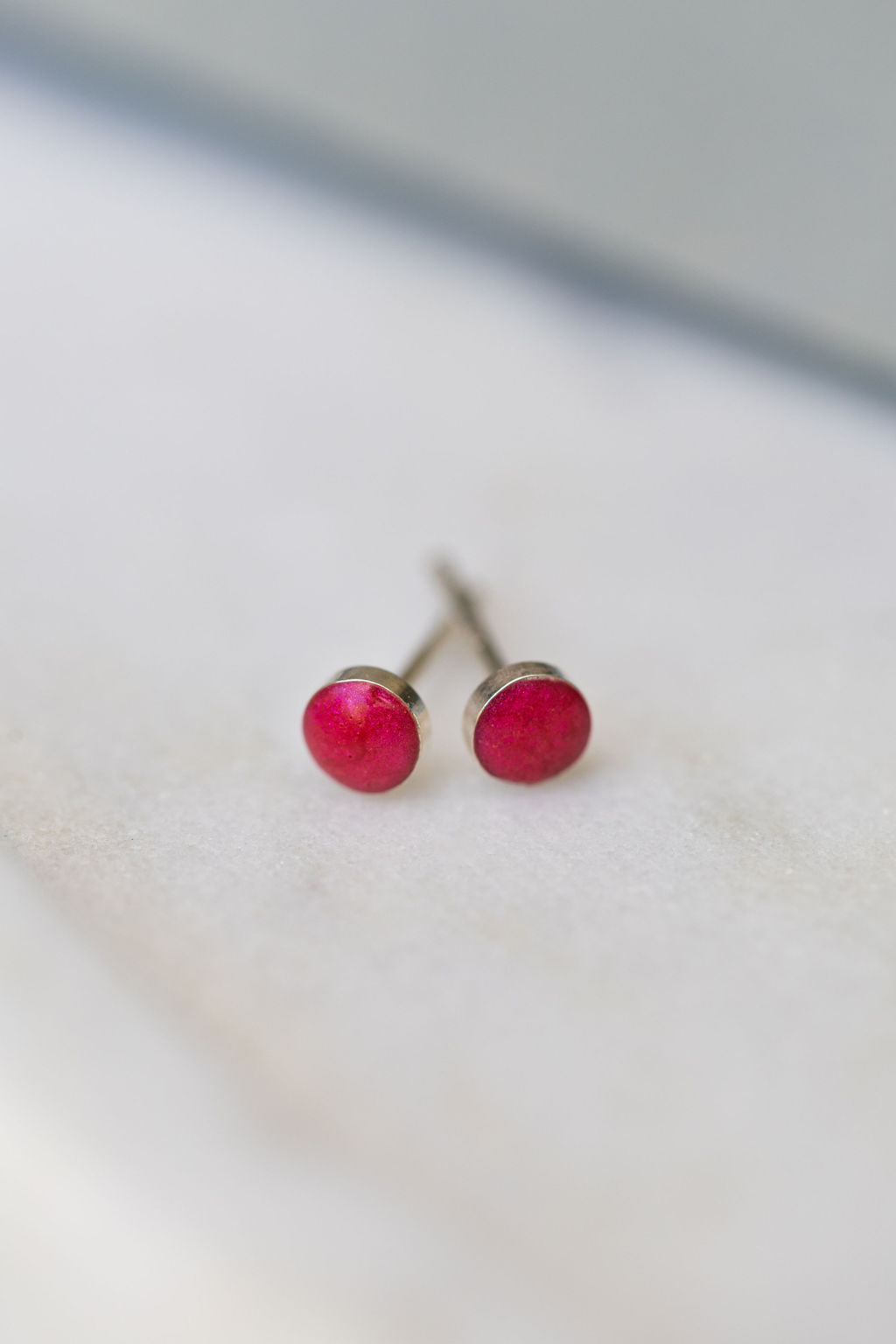 Raspberry Sterling Silver earrings