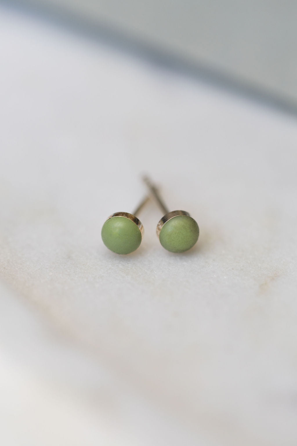 Olive Sterling Silver Earrings