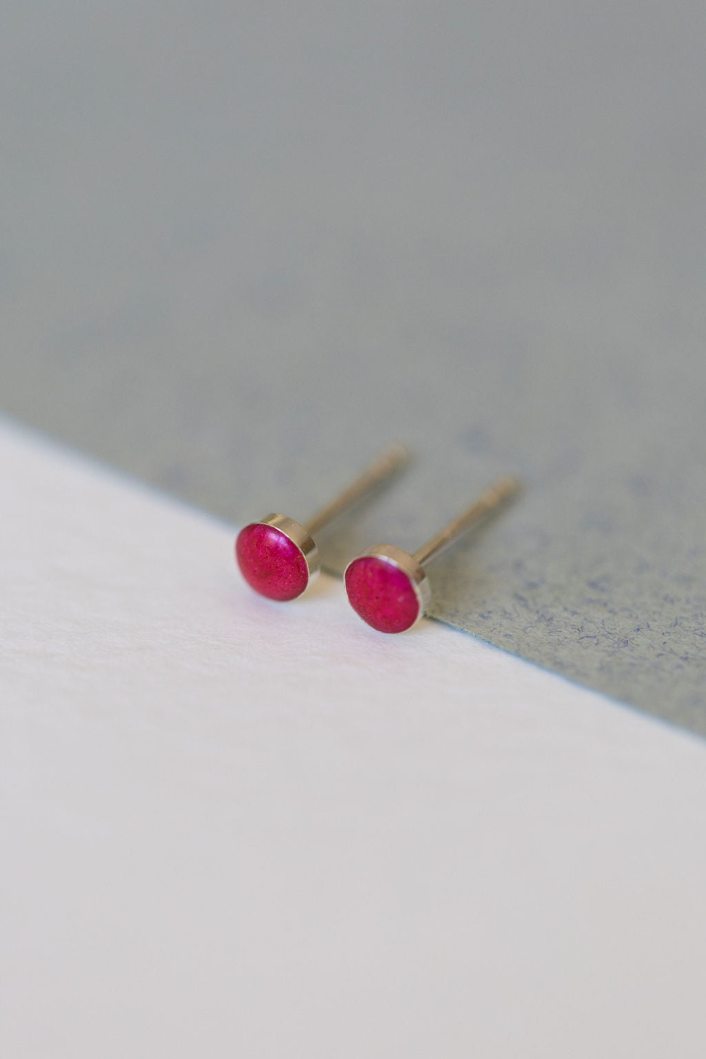 Raspberry Sterling Silver earrings